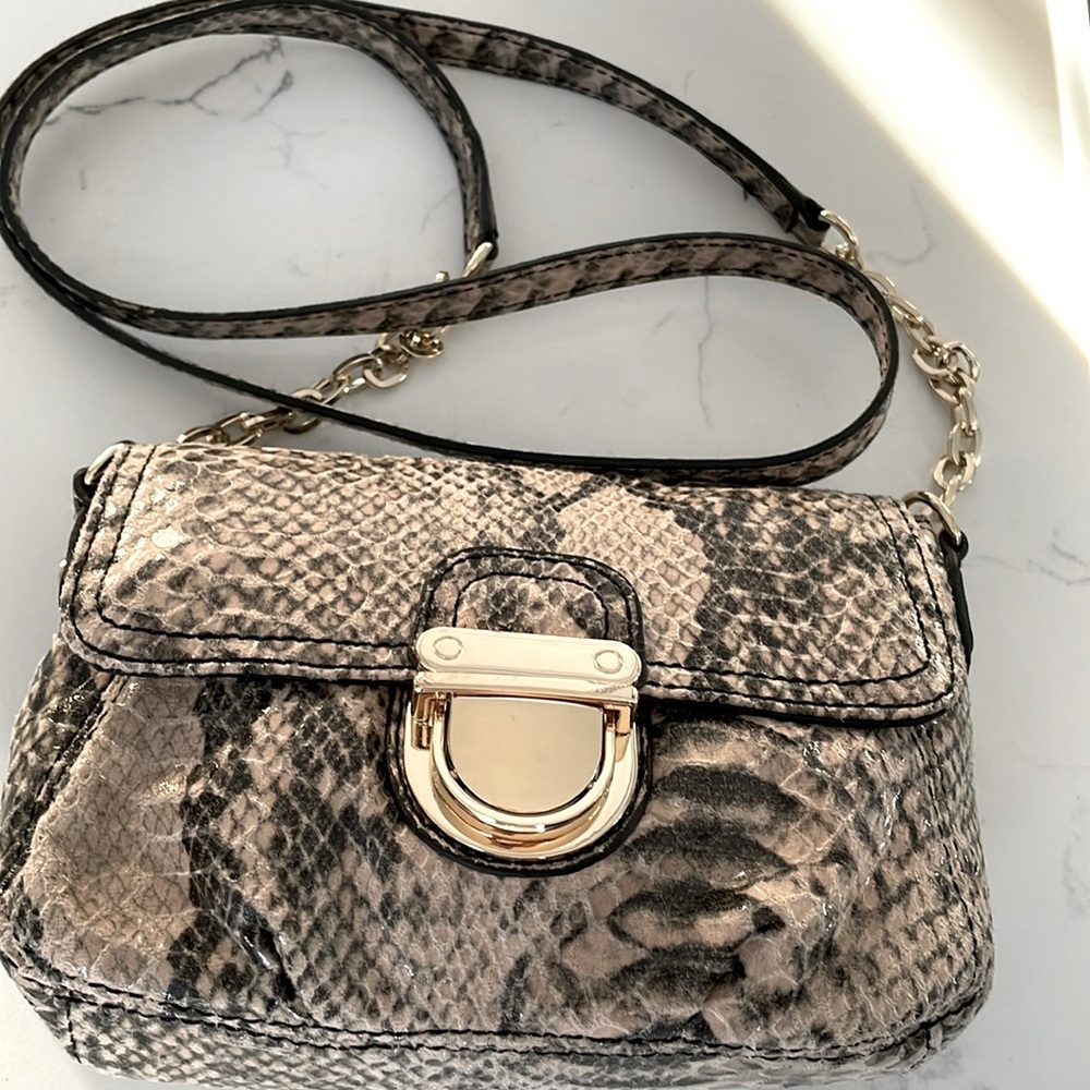 Banana Republic snake patterned purse